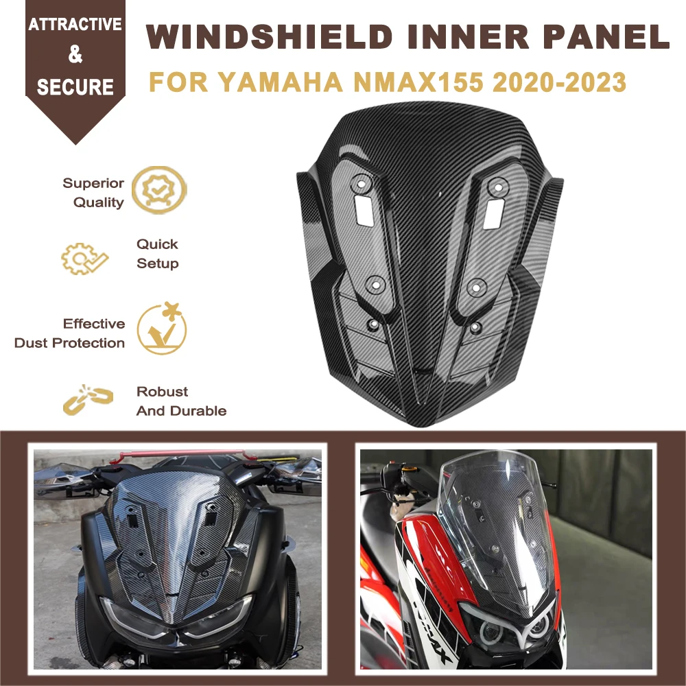Motorcycle Front Windshield Inner Panel Windscreen Guard Wind Deflector Cover Protector For YAMAHA NMAX155 NMAX 155 2020-2023
Motorcycle Front Windshield Inner Panel Windscreen Guard Wind Deflector Cover Protector For YAMAHA NMAX155 NMAX 155 2020-2023