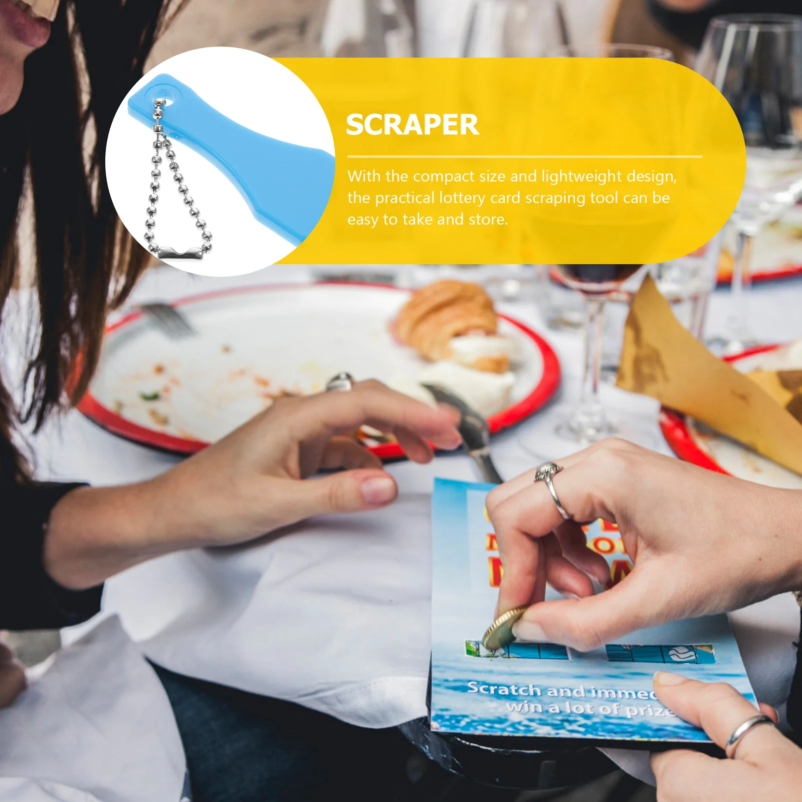 10Pcs Lottery Scratcher Keychain Portable Plastic Scraper Tool for Ticket Sticker Label Remover Scratch Off Gifts
10Pcs Lottery Scratcher Keychain Portable Plastic Scraper Tool for Ticket Sticker Label Remover Scratch Off Gifts