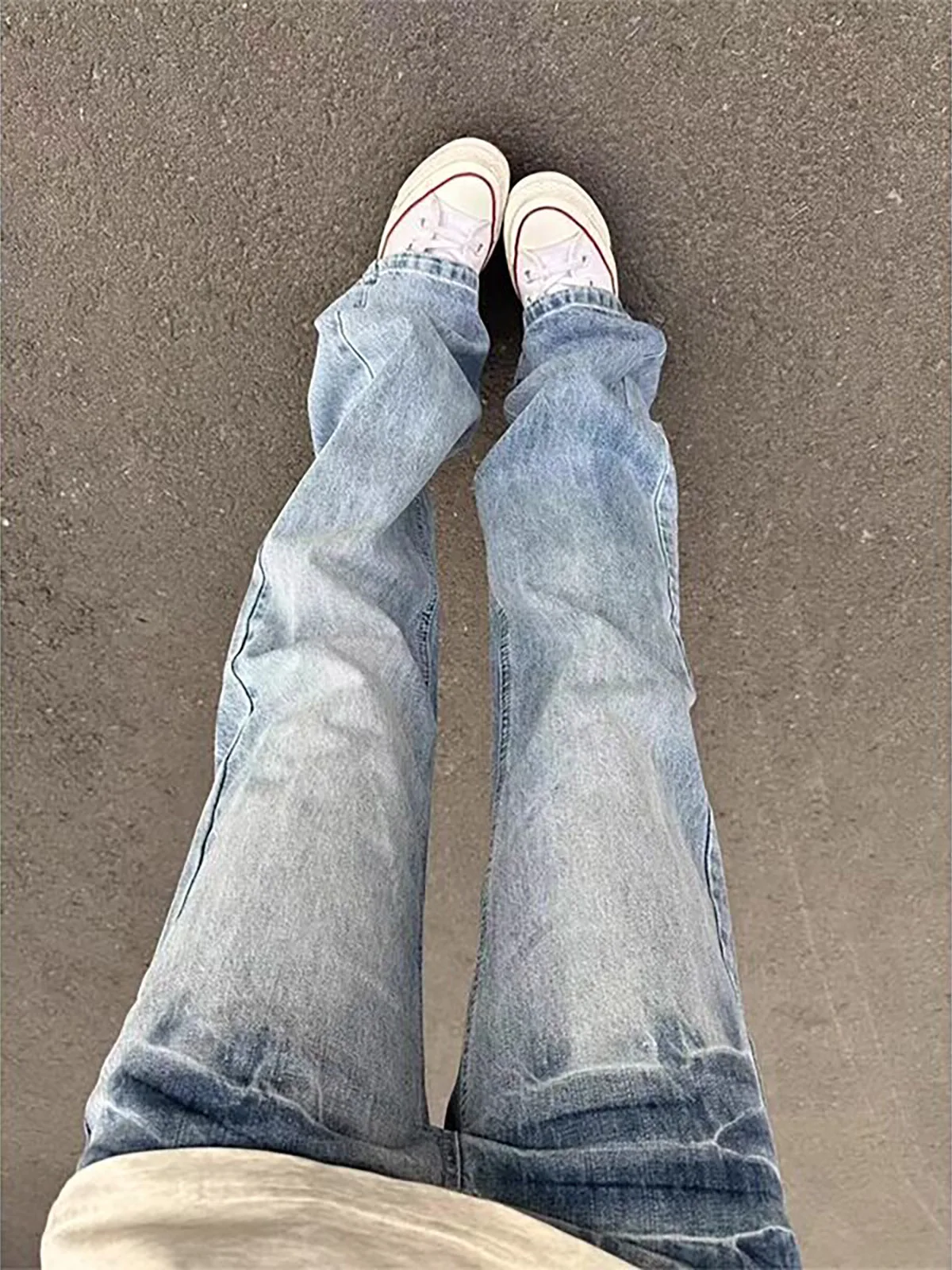 Cleanfit Blue Lightning Pattern Flared Jeans Men Women Slimming Leg Lengthening American Straight Blade Pants Vintage
Cleanfit Blue Lightning Pattern Flared Jeans Men Women Slimming Leg Lengthening American Straight Blade Pants Vintage