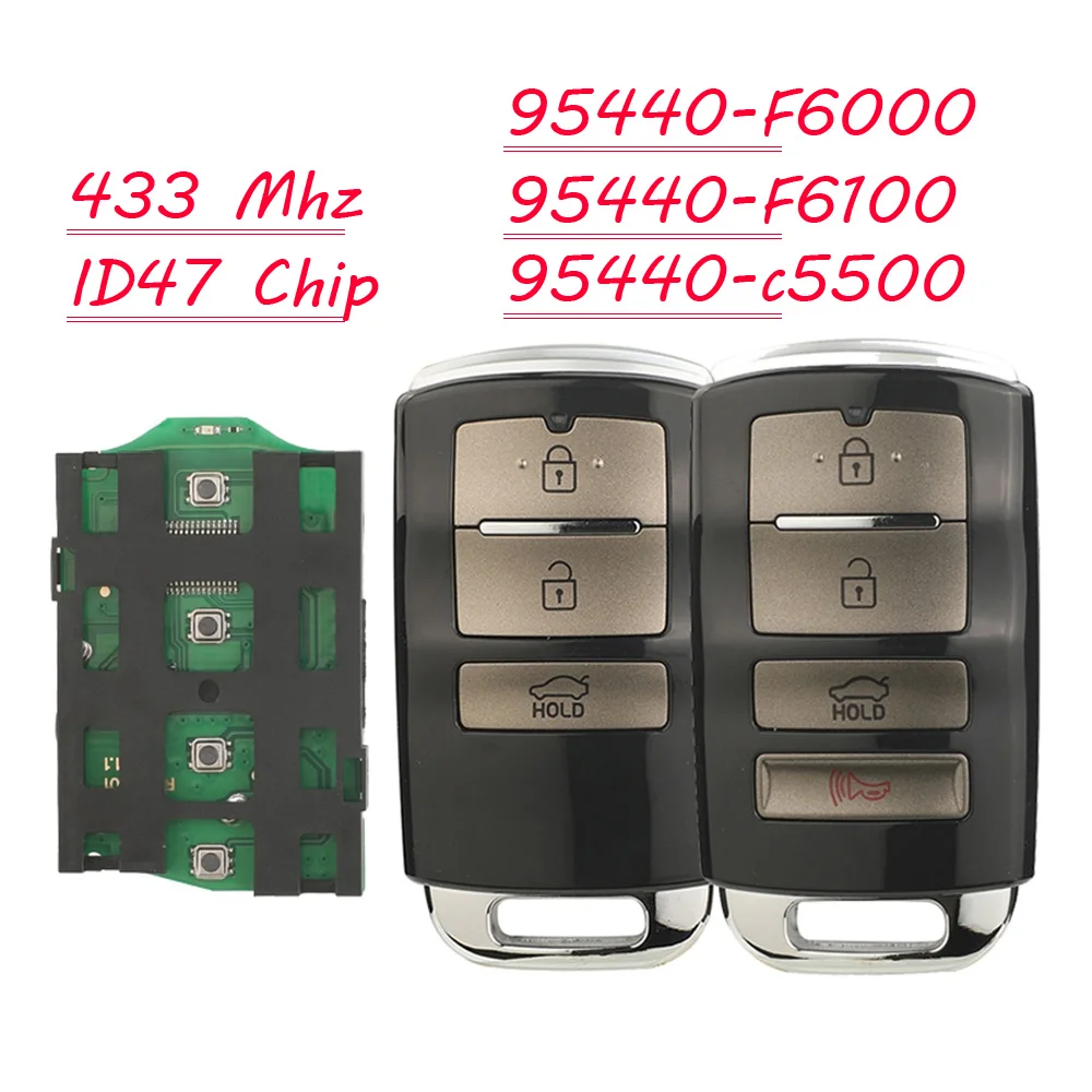 jingyuqin New Remote Car Key 433Mhz ID47Chip C 95440-F6000 95440-F6100 95440-c5500 Control Smart
jingyuqin New Remote Car Key 433Mhz ID47Chip C 95440-F6000 95440-F6100 95440-c5500 Control Smart