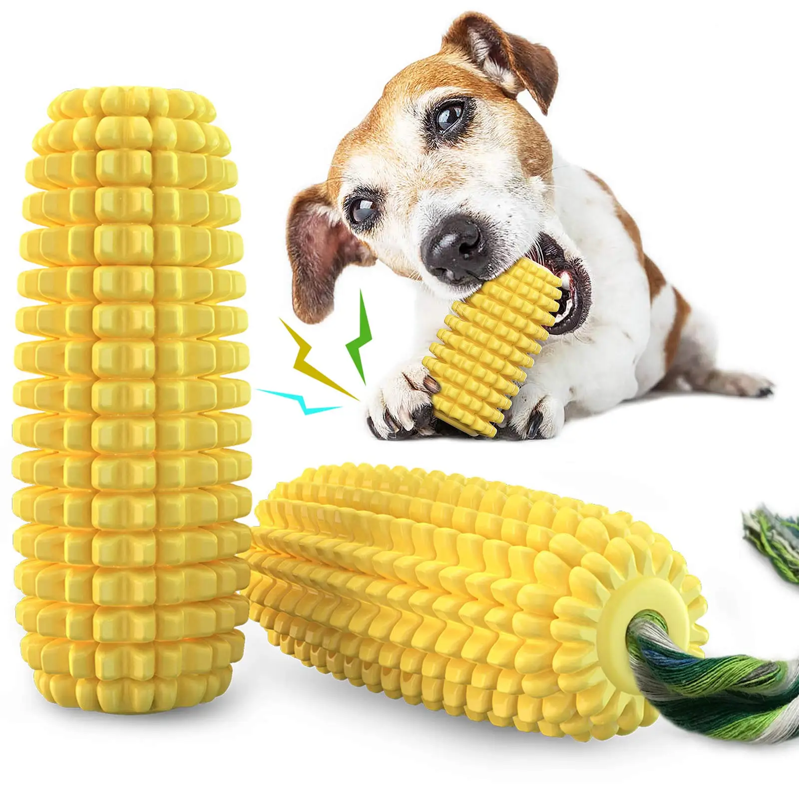 Dog Toys,Puppy Chew Toys,Indestructible Dog Toys for Teething and Boredom,Corn Stick Squeaky Toy for Small Medium-Large Breeds
Dog Toys,Puppy Chew Toys,Indestructible Dog Toys for Teething and Boredom,Corn Stick Squeaky Toy for Small Medium-Large Breeds