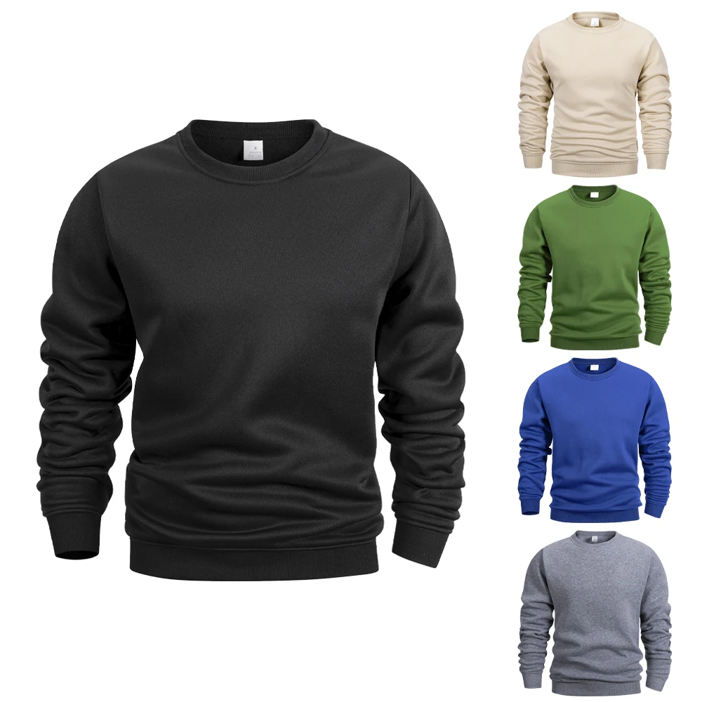 Men's Crew Neck Sweatshirts Solid Color Sweatwear Spring Outdoor Casual Daily Long Sleeve Pullover Hoodie Man Sportswear
Men's Crew Neck Sweatshirts Solid Color Sweatwear Spring Outdoor Casual Daily Long Sleeve Pullover Hoodie Man Sportswear