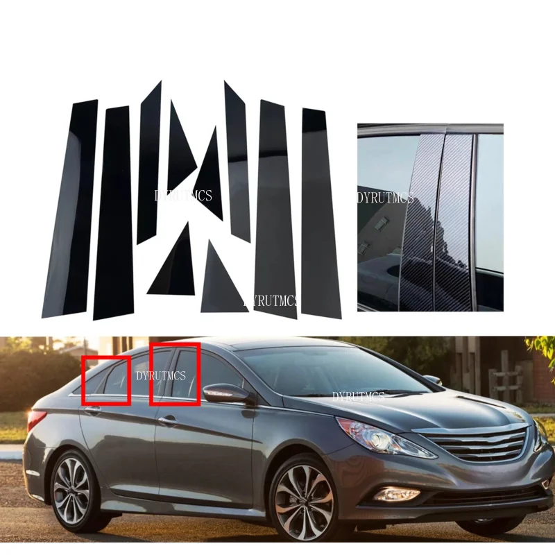 10Pcs Glossy Black Pillar Posts Fit For Hyundai Sonata 2011 2012 2013 2014 Car Door Side Window Decor Trim Cover Sticker Silver
10Pcs Glossy Black Pillar Posts Fit For Hyundai Sonata 2011 2012 2013 2014 Car Door Side Window Decor Trim Cover Sticker Silver