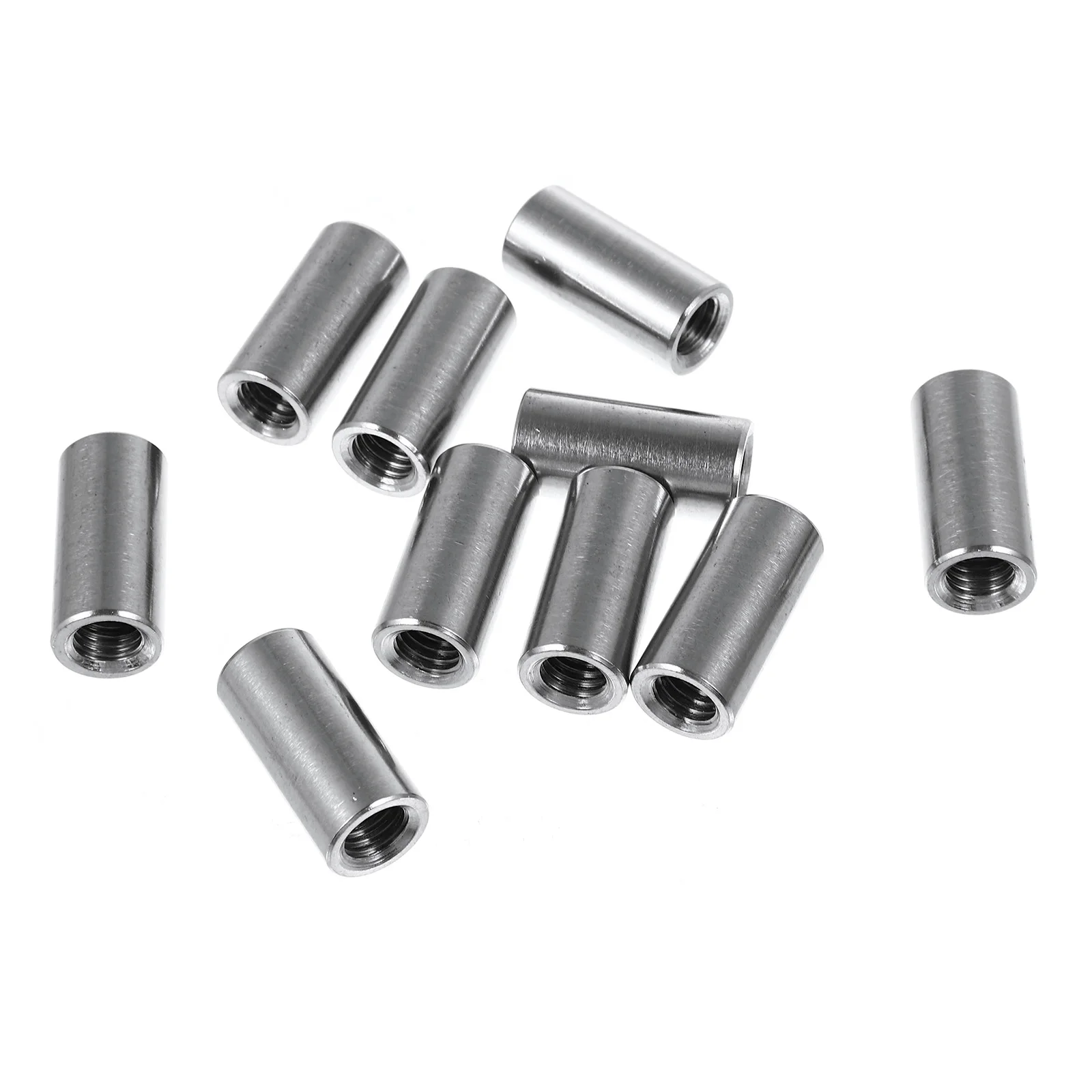 10 Pcs Stainless Steel Nut Connector Nuts Coupling Round Assortment Cylindrical Silver Weld
10 Pcs Stainless Steel Nut Connector Nuts Coupling Round Assortment Cylindrical Silver Weld