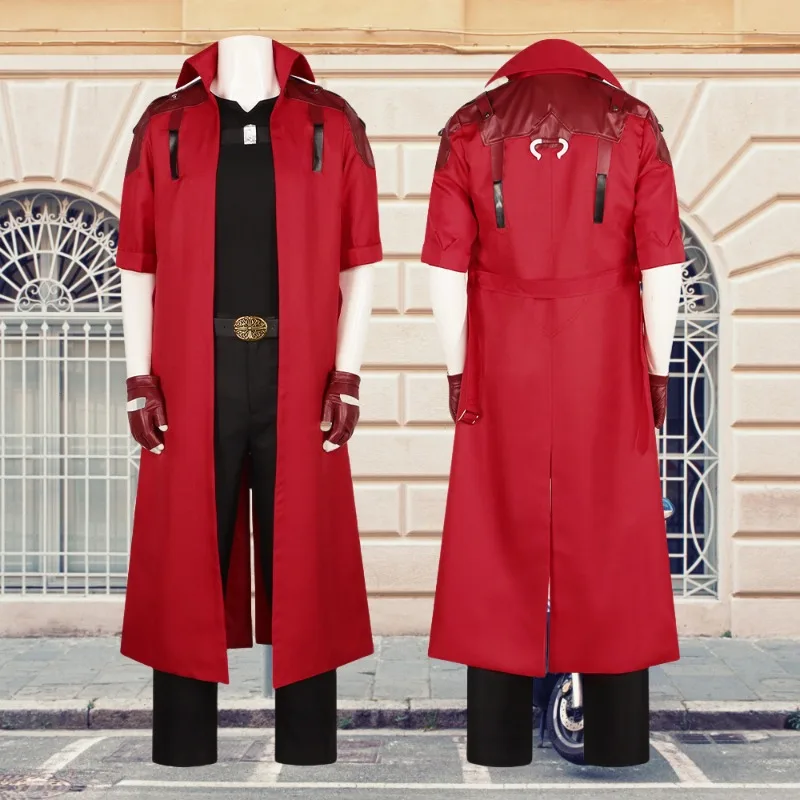 Game Dantee Costume Demon Hunter Cosplay Red Wind Cheater Uniform Role Play Outfit Full Set for Men Halloween Carnival Party
Game Dantee Costume Demon Hunter Cosplay Red Wind Cheater Uniform Role Play Outfit Full Set for Men Halloween Carnival Party