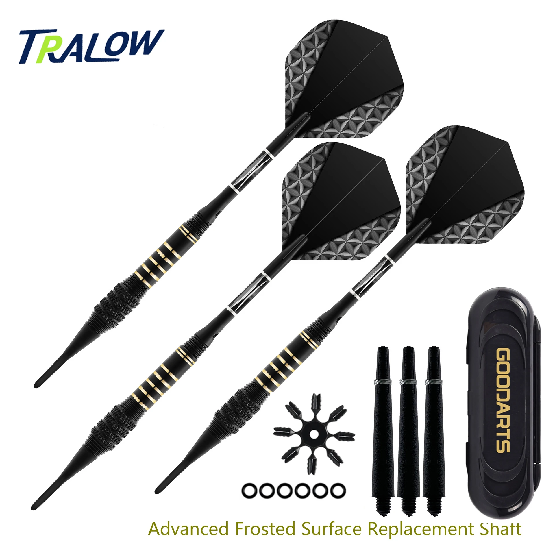 TRALOW 3/6/12PCS Professional Soft Tip Darts Set for Electronic Dartboard Darts Plastic Tip Multiple Dart Patterns To Choose
TRALOW 3/6/12PCS Professional Soft Tip Darts Set for Electronic Dartboard Darts Plastic Tip Multiple Dart Patterns To Choose
