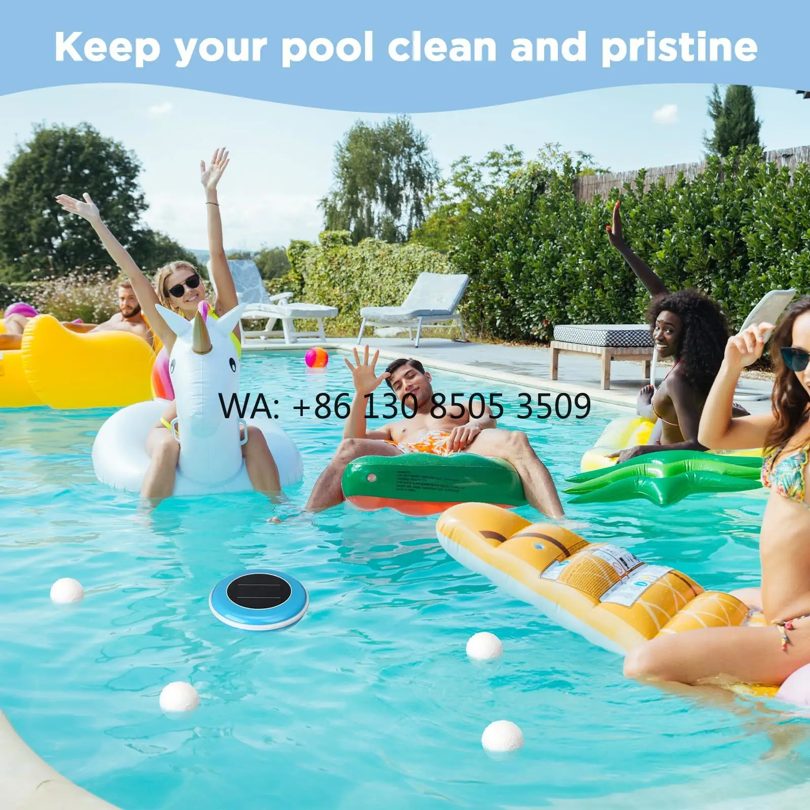 2025 Latest Design Portable Solar Ionizer Household Chlorine Reduction Swimming Pool Cleaning Tool for Hotels and Pools
2025 Latest Design Portable Solar Ionizer Household Chlorine Reduction Swimming Pool Cleaning Tool for Hotels and Pools