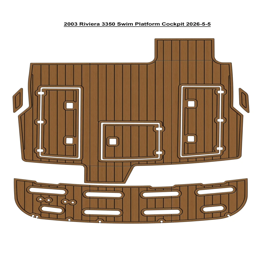 2003 Riviera 3350 Swim Platform Cockpit Pad Boat EVA Foam Faux Teak Deck Floor Mat SeaDek Style Self Adhesive
2003 Riviera 3350 Swim Platform Cockpit Pad Boat EVA Foam Faux Teak Deck Floor Mat SeaDek Style Self Adhesive