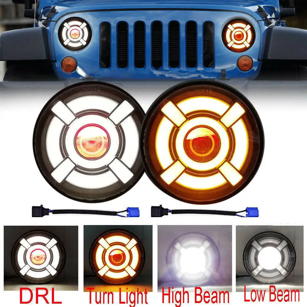 1pcs 7 Inch Motorcycle Headlamp H4 High Low Beam For Davidsion Light lamp 7" LED Headlight Halo DRL Ring Amber Turn Signal.
1pcs 7 Inch Motorcycle Headlamp H4 High Low Beam For Davidsion Light lamp 7" LED Headlight Halo DRL Ring Amber Turn Signal.