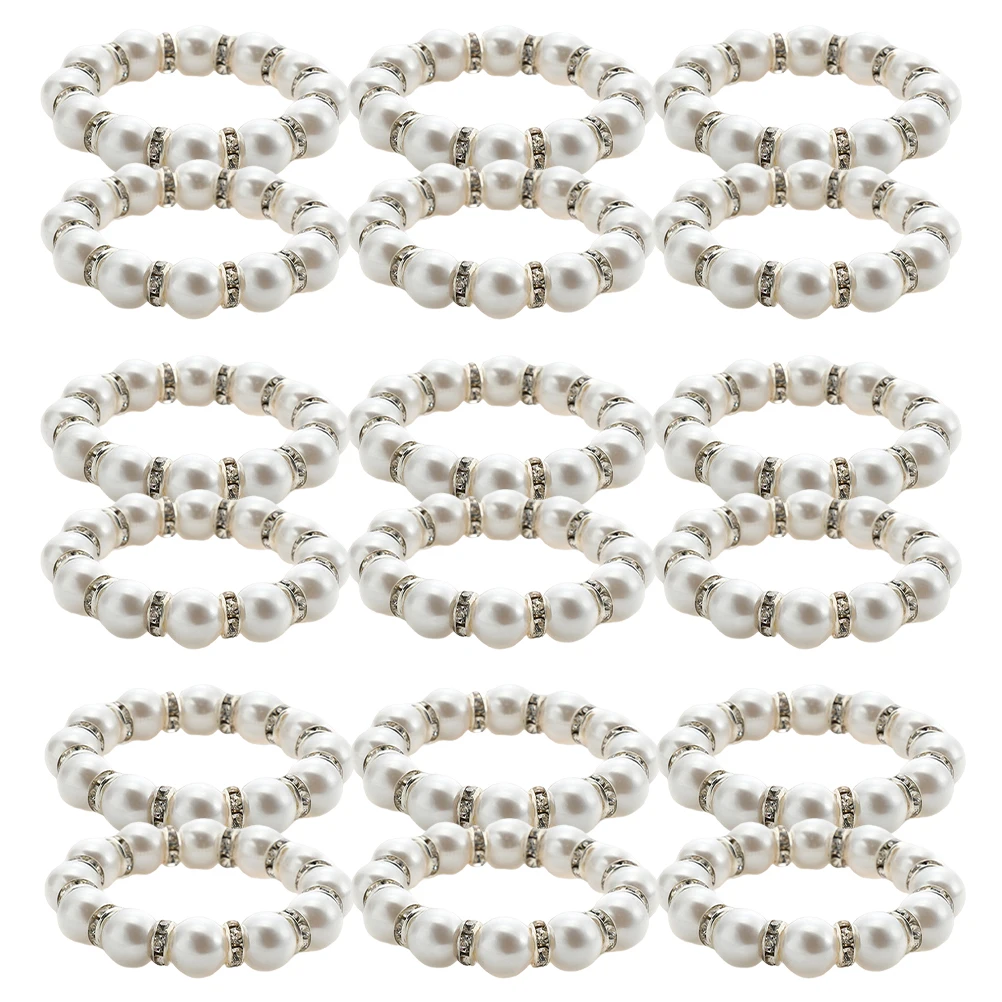 24 Pcs Pearl Napkin Rings Imitation Beaded Rhinestone Napkin Holder Bulk Jewelry Table Decor Metal Bracelet Making
24 Pcs Pearl Napkin Rings Imitation Beaded Rhinestone Napkin Holder Bulk Jewelry Table Decor Metal Bracelet Making