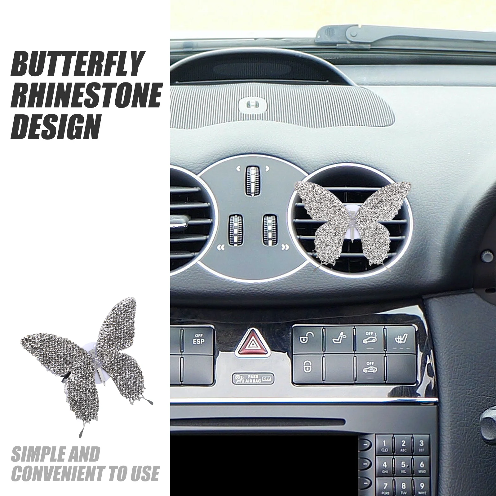 Car Air Freshener Clip Butterfly Rhinestone Aroma Vent Diffuser Long Lasting Fragrance Automotive Interior Decor Outlet
Car Air Freshener Clip Butterfly Rhinestone Aroma Vent Diffuser Long Lasting Fragrance Automotive Interior Decor Outlet