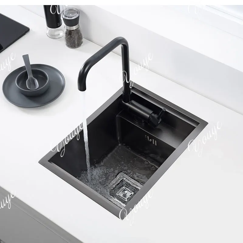 Black Kitchen sink Hidden Single bowl Bar Small Size sink Stainless Steel Balcony sink Concealed black kitchen Bar
Black Kitchen sink Hidden Single bowl Bar Small Size sink Stainless Steel Balcony sink Concealed black kitchen Bar