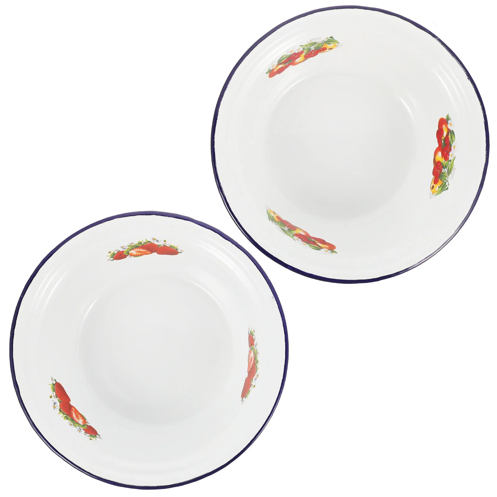 2pcs Enamel Soup Bowl Retro Style Smooth Rim For Noodle Ramen Rice Food Serving Kitchen Tableware Storage Mixing Bowl
2pcs Enamel Soup Bowl Retro Style Smooth Rim For Noodle Ramen Rice Food Serving Kitchen Tableware Storage Mixing Bowl