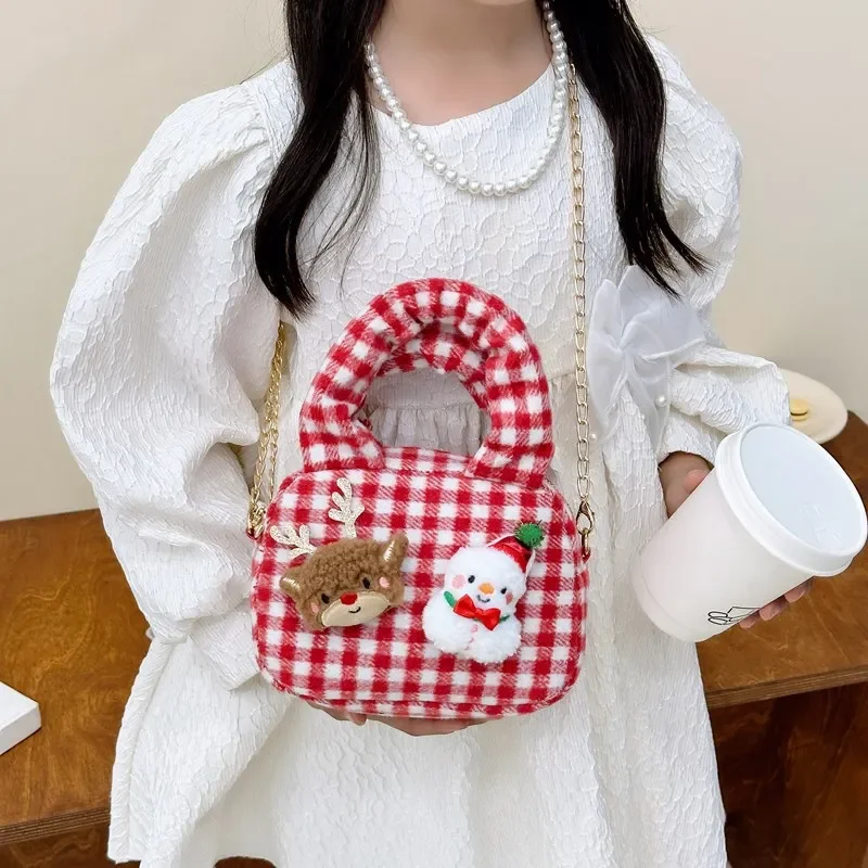 Cute Cartoon Plaid Baby Girls Shoulder Bags Festival Kids Small Handbags Sweet Princess Children's Plush Crossbody Bag Purse
Cute Cartoon Plaid Baby Girls Shoulder Bags Festival Kids Small Handbags Sweet Princess Children's Plush Crossbody Bag Purse