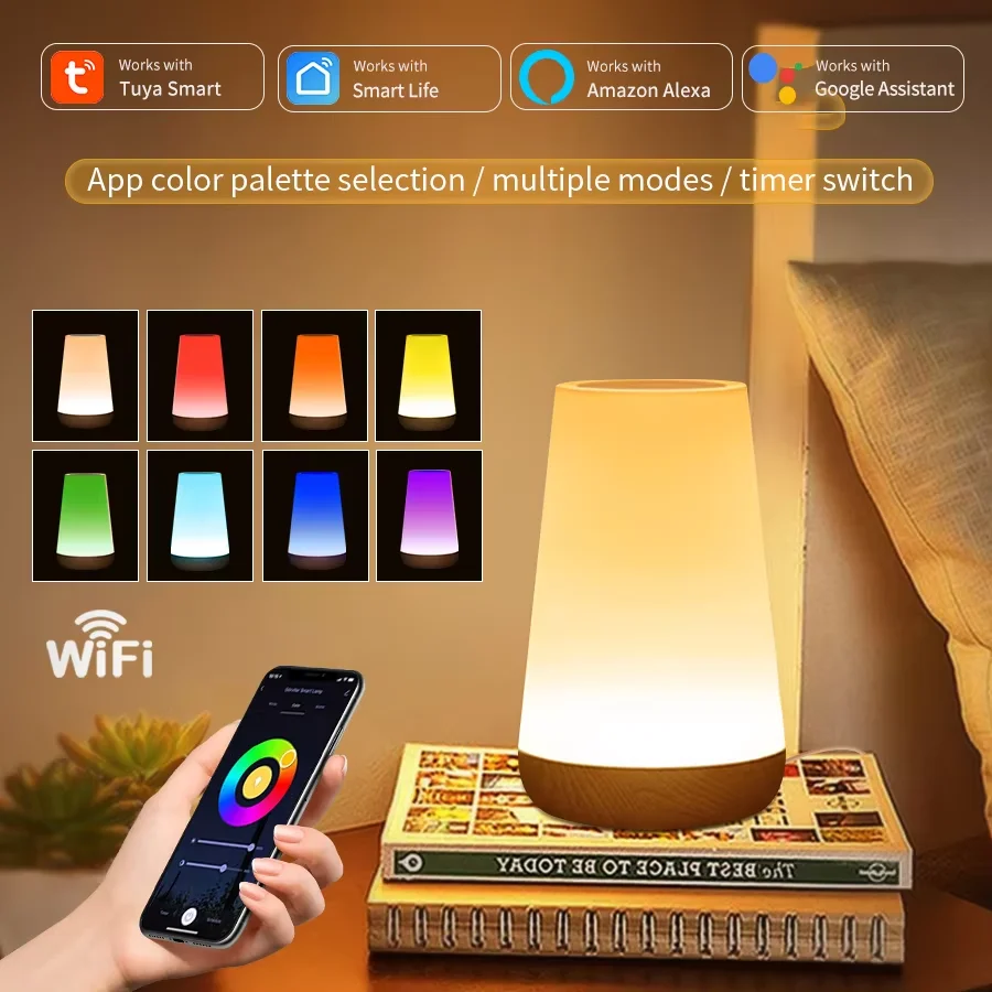 Tuya WiFi Smart Table Lamp Ambient Night Light Touch Dimmable Bedside Lamp Room Decor Work With Smart Life App Alexa Google Home
Tuya WiFi Smart Table Lamp Ambient Night Light Touch Dimmable Bedside Lamp Room Decor Work With Smart Life App Alexa Google Home