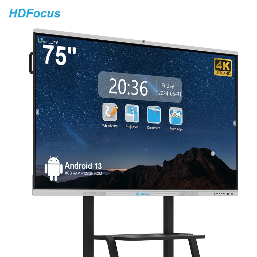 HDFocus 75-дюймовый ЖК-дисплей 4K, смарт-доска, мультисенсорный экран, интерактивная плоская панель, электронные классные интерактивные доски
HDFocus 75-дюймовый ЖК-дисплей 4K, смарт-доска, мультисенсорный экран, интерактивная плоская панель, электронные классные интерактивные доски
