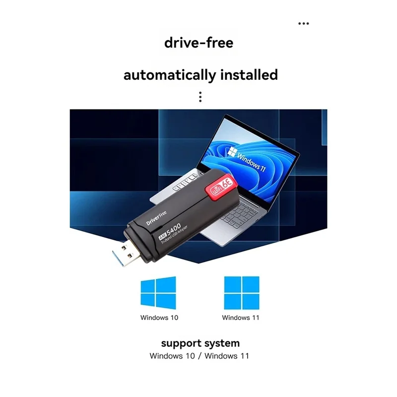 AX5400 Адаптер Wi-Fi6e 5400 МГц Адаптер USB3.0 2,4G/5G/6Ghz Wi-Fi-адаптер WPA3 802.11AX Беспроводная сетевая карта для Win 10/11
AX5400 Адаптер Wi-Fi6e 5400 МГц Адаптер USB3.0 2,4G/5G/6Ghz Wi-Fi-адаптер WPA3 802.11AX Беспроводная сетевая карта для Win 10/11