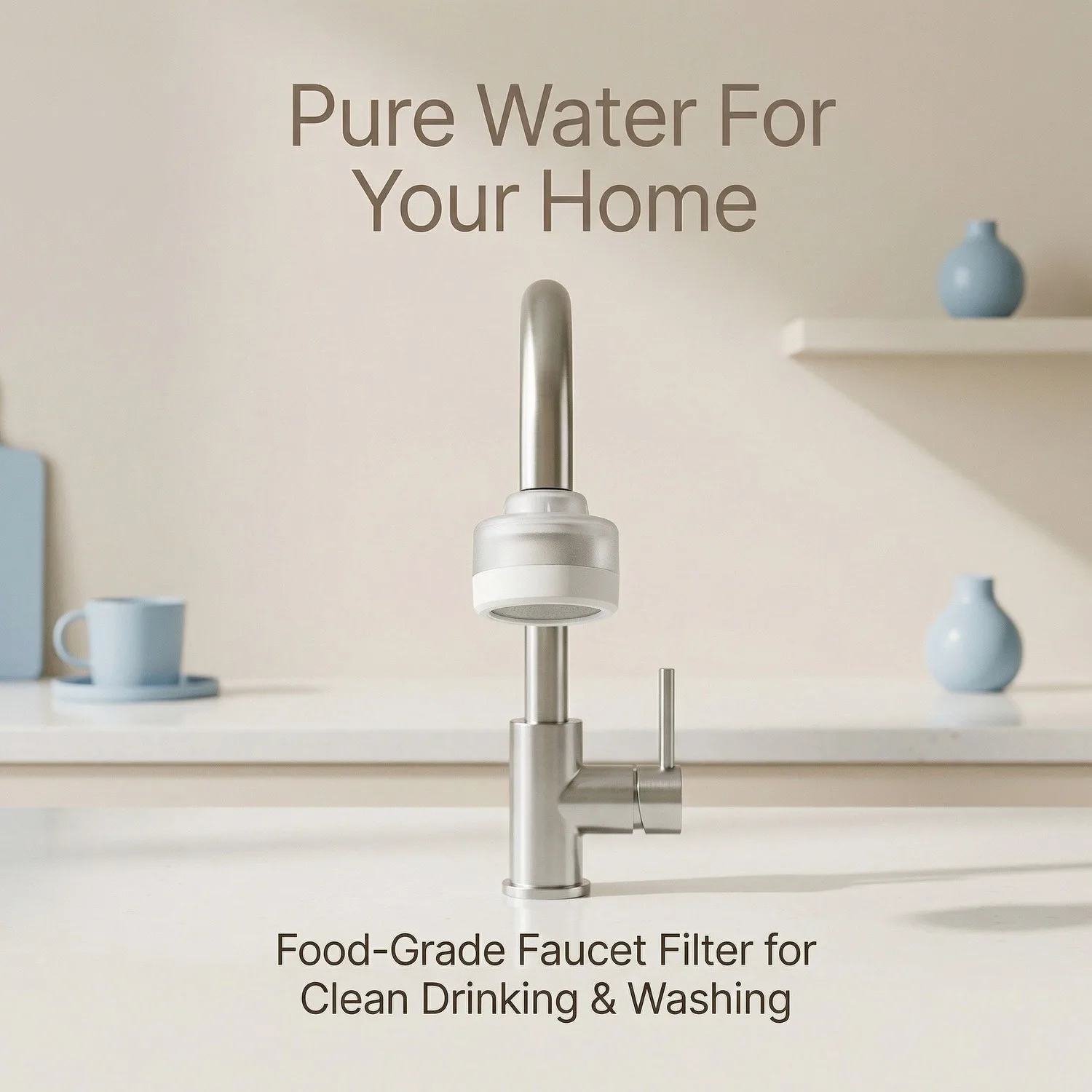 Universal Faucet Mount Water Filter, Same Filter Core as Shower Head, Removes Chlorine & Bad Taste, Improves Water Quality for W
Universal Faucet Mount Water Filter, Same Filter Core as Shower Head, Removes Chlorine & Bad Taste, Improves Water Quality for W