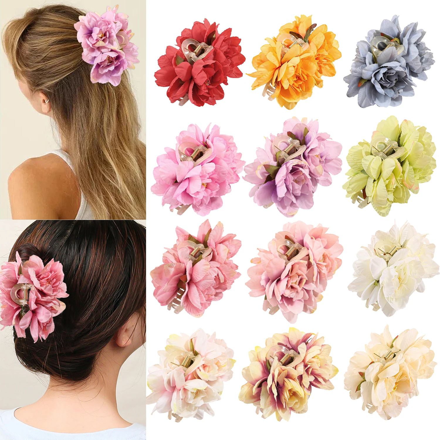 4 шт., заколки для волос с цветком для девочек, свадебный головной убор для подружки невесты, вечерние цветочные заколки для волос, женские аксессуары для ушей 
4 шт., заколки для волос с цветком для девочек, свадебный головной убор для подружки невесты, вечерние цветочные заколки для волос, женские аксессуары для ушей