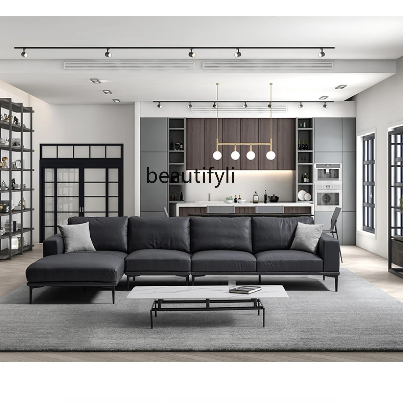 LBX Modern Minimalist Single down Leather Sofa Living Room Combination Pedal Sofa
LBX Modern Minimalist Single down Leather Sofa Living Room Combination Pedal Sofa
