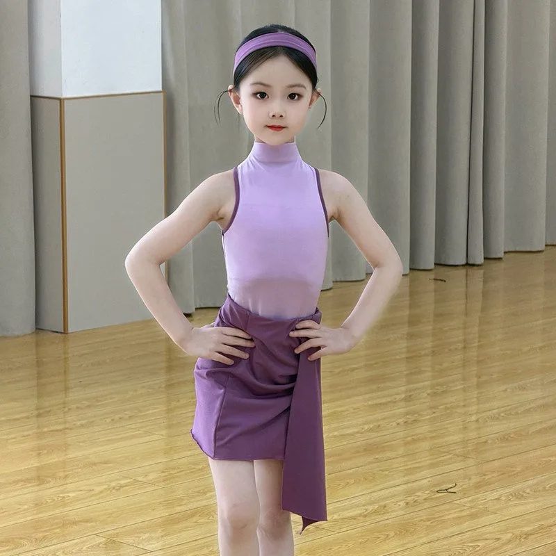 2026 Summer New Latin Dance Dress Girls' Performance Dress Hanging Neck Sleeveless Top Short Skirt Practice Dress
2026 Summer New Latin Dance Dress Girls' Performance Dress Hanging Neck Sleeveless Top Short Skirt Practice Dress