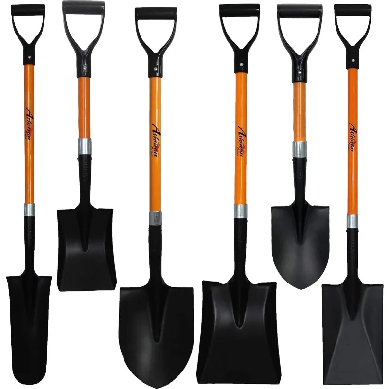 Ashman Assorted Shovels (6 Pcs), 41-Inches Large Handle Digging Shovel; Transfer Shovel; Trenching Spade Shovel; Drainage Spade
Ashman Assorted Shovels (6 Pcs), 41-Inches Large Handle Digging Shovel; Transfer Shovel; Trenching Spade Shovel; Drainage Spade