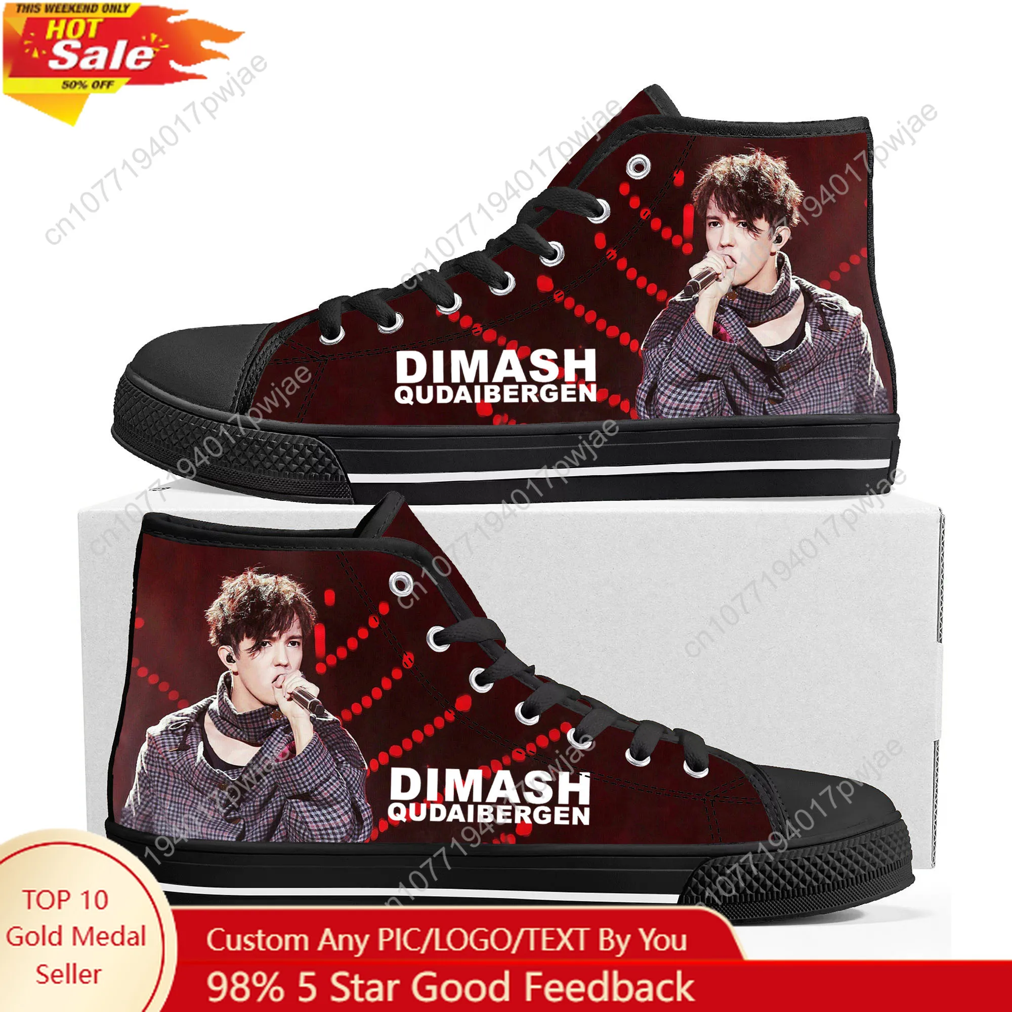 Dimash Qudaibergen Kazakh Singer High Top High Quality Sneakers Mens Womens Canvas Sneaker Ghana Hiking Casual Custom Shoes 
Dimash Qudaibergen Kazakh Singer High Top High Quality Sneakers Mens Womens Canvas Sneaker Ghana Hiking Casual Custom Shoes