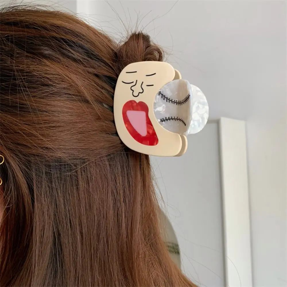 Korean Style Sport Ball Series Hair Claw Baseball Tennis Splicing Hair Claw Racket Headwear Acetic Acid Shark Clip Streetwear
Korean Style Sport Ball Series Hair Claw Baseball Tennis Splicing Hair Claw Racket Headwear Acetic Acid Shark Clip Streetwear