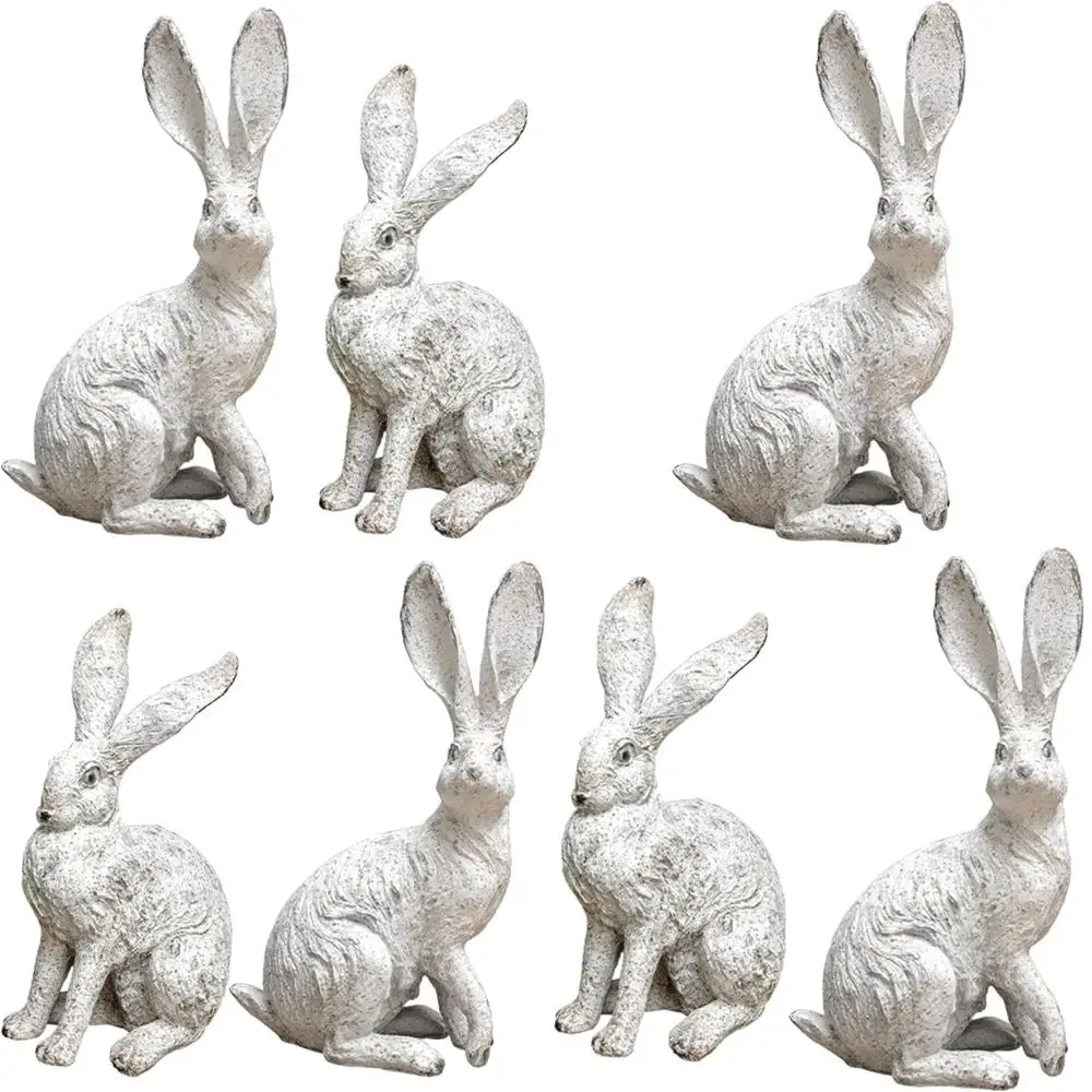 2 шт. садовый декор, украшения для двора, фигурки кроликов, скульптуры для домашнего декора, статуи из смолы для фермерского дома, двора, снаружи лужайки, стиль
2 шт. садовый декор, украшения для двора, фигурки кроликов, скульптуры для домашнего декора, статуи из смолы для фермерского дома, двора, снаружи лужайки, стиль