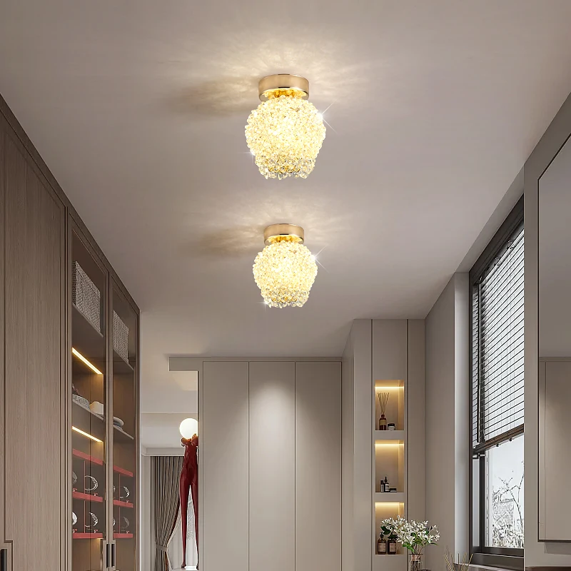 Corridor Light Round Luxury High end Crystal Light Modern Garden Entrance Ceiling Light Balcony Corridor Light
Corridor Light Round Luxury High end Crystal Light Modern Garden Entrance Ceiling Light Balcony Corridor Light