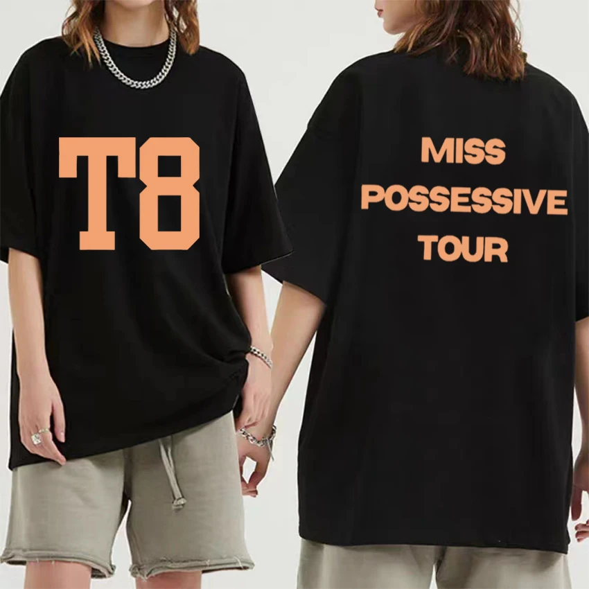 New in Tate Mcrae T8 Miss Possessive Tour printed 2025 T Shirt Unisex Oversized short sleeve T-shirts Men Women 100% Cotton Tops
New in Tate Mcrae T8 Miss Possessive Tour printed 2025 T Shirt Unisex Oversized short sleeve T-shirts Men Women 100% Cotton Tops