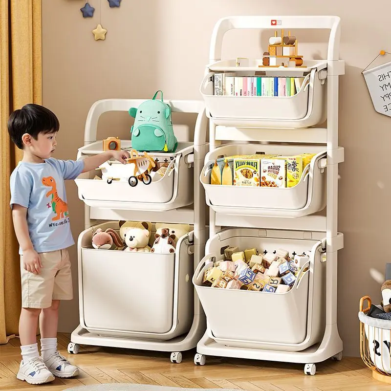 Children's Toy Storage Rack Mobile Multi-layer Small Cart Storage Shelf Baby Building Blocks Toy Organizer Box Plastic Material
Children's Toy Storage Rack Mobile Multi-layer Small Cart Storage Shelf Baby Building Blocks Toy Organizer Box Plastic Material