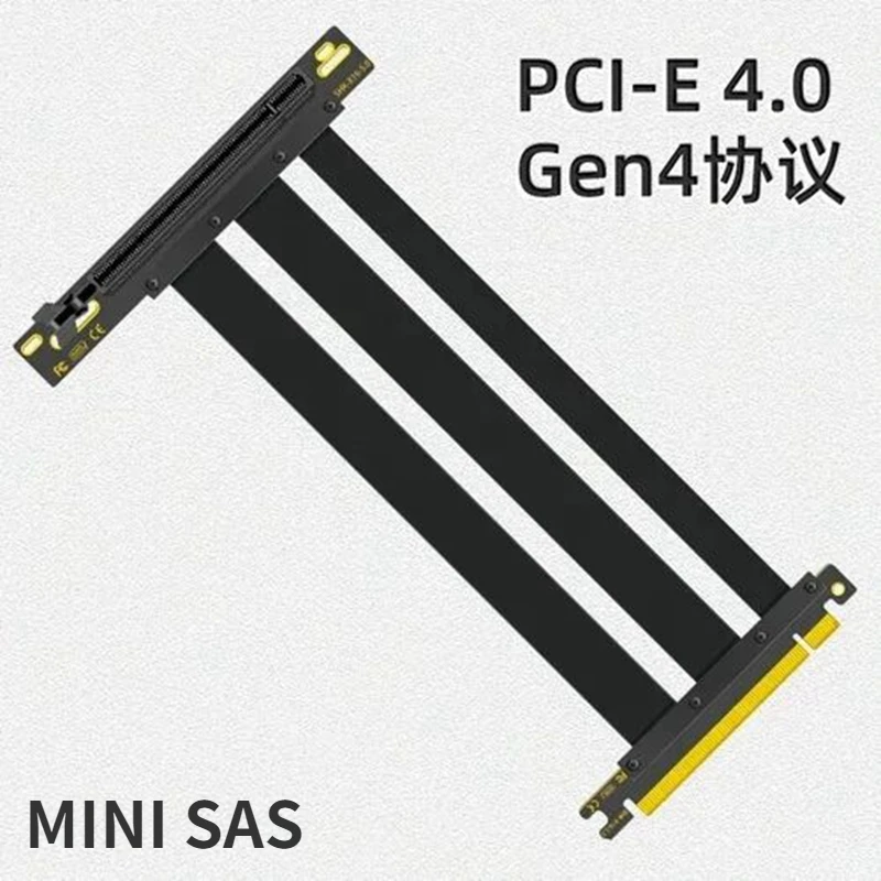 Full Speed 10cm-1m PCIE 4.0 X16 Riser Cable Video Card Extension Shielded Flexible 90° Mounting GPU Express Lossless Black/White
Full Speed 10cm-1m PCIE 4.0 X16 Riser Cable Video Card Extension Shielded Flexible 90° Mounting GPU Express Lossless Black/White