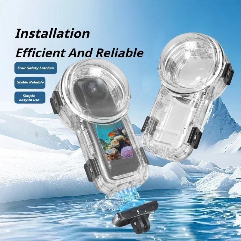 60M Invisible Dive Case For Insta360 X5 Camera Waterproof Protective Case Support Underwater 60M Diving Shell Camera Accessories
60M Invisible Dive Case For Insta360 X5 Camera Waterproof Protective Case Support Underwater 60M Diving Shell Camera Accessories