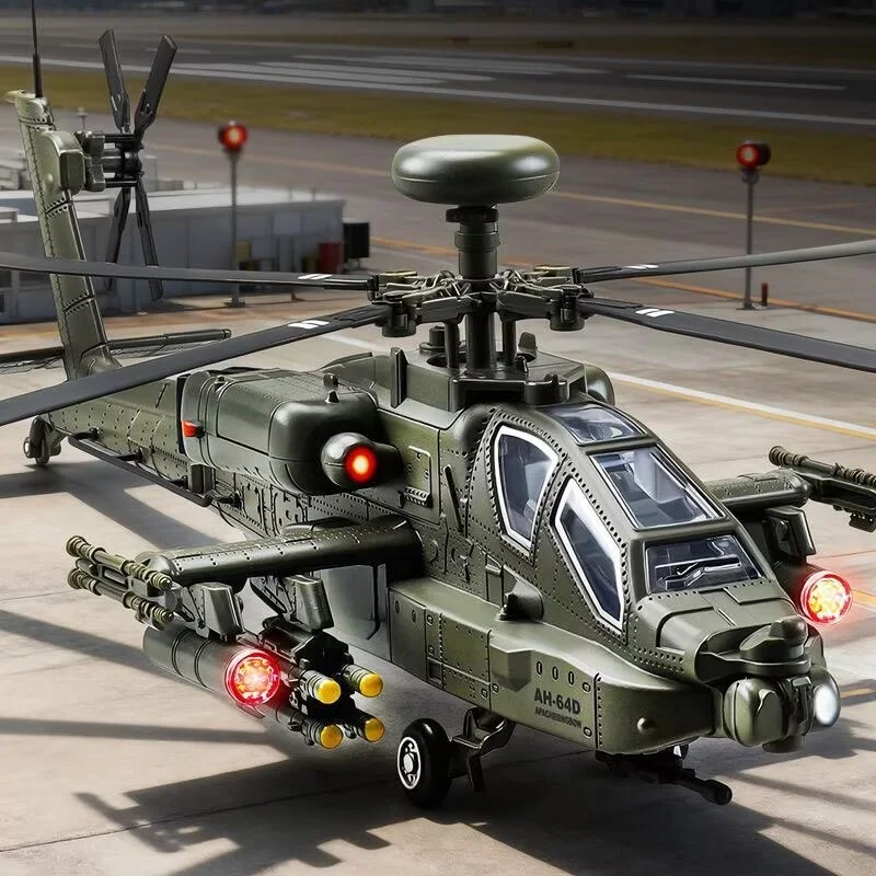 1:46 AH-64 Apache, универсальная атака из сплава, расширенная модель вертолета, литая под давлением металлическая игрушка, модель истребителя, звуковой свет, подарок для детей
1:46 AH-64 Apache, универсальная атака из сплава, расширенная модель вертолета, литая под давлением металлическая игрушка, модель истребителя, звуковой свет, подарок для детей
