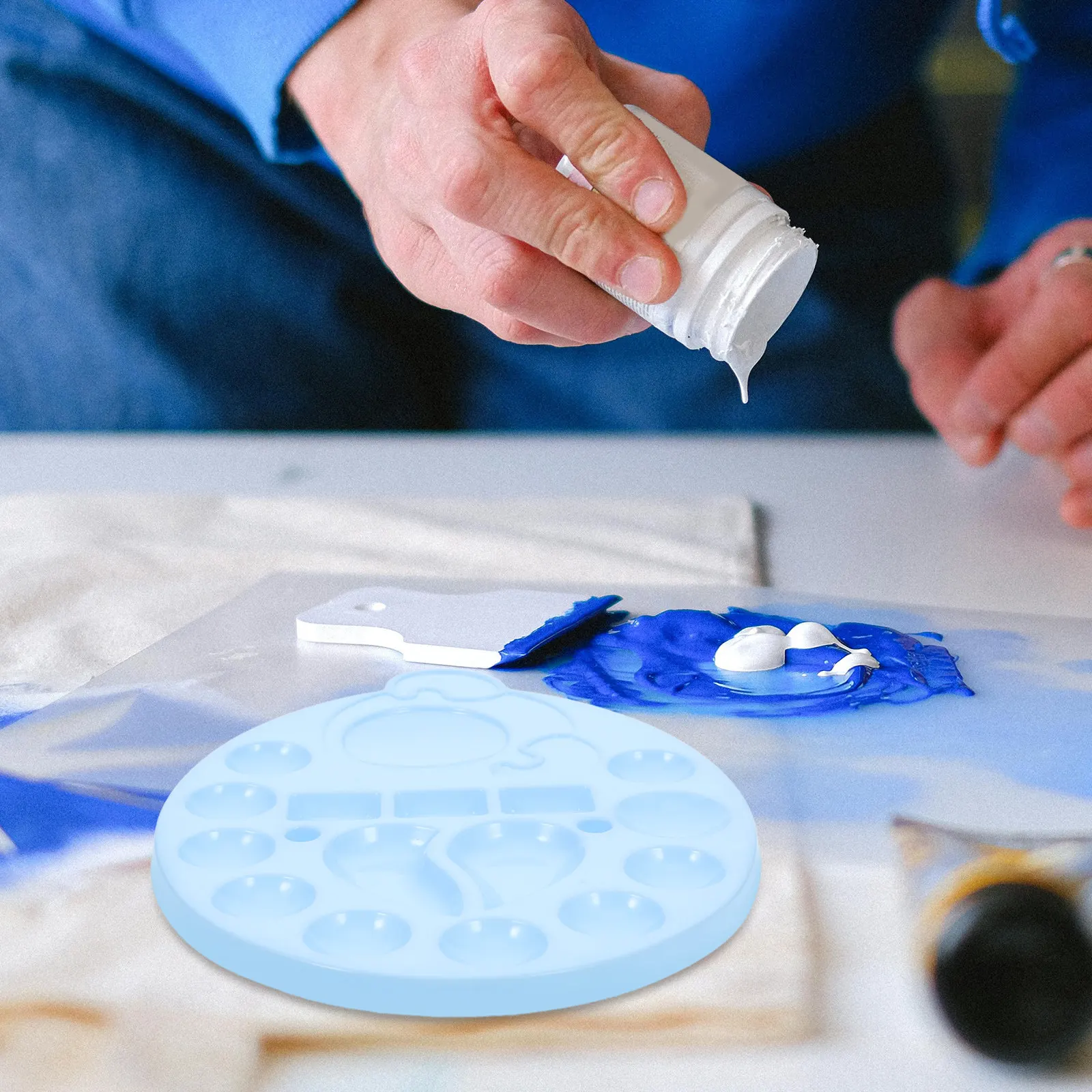 10Pcs Mixing Palette Oil Painting Plates Lovely Sheep Design Portable Paint Tray Empty Watercolor Palette Painting Supplies
10Pcs Mixing Palette Oil Painting Plates Lovely Sheep Design Portable Paint Tray Empty Watercolor Palette Painting Supplies