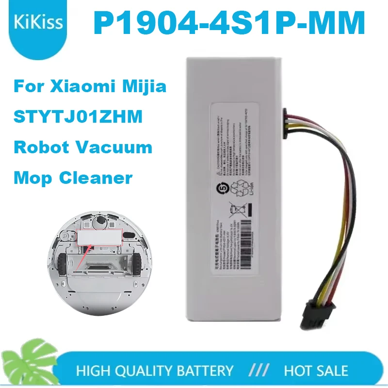 NEW 14.4V P1904-4S1P-MM 6800mAh Battery For Xiaomi Mijia 1C STYTJ01ZHM Robot Vacuum Mop Cleaner Accessories battery
NEW 14.4V P1904-4S1P-MM 6800mAh Battery For Xiaomi Mijia 1C STYTJ01ZHM Robot Vacuum Mop Cleaner Accessories battery