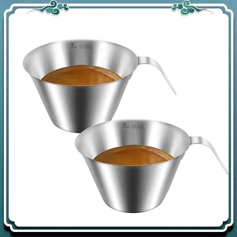 Premium 2 Pack Espresso Shot Cups Stainless Steel Pouring Cup With Handle For Coffee Espresso
Premium 2 Pack Espresso Shot Cups Stainless Steel Pouring Cup With Handle For Coffee Espresso