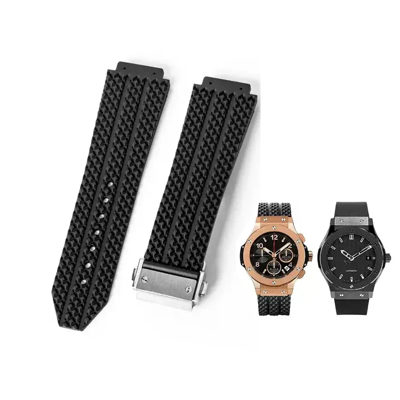 25*19mm Watch Bands for HUBLOT BIG BANG Silicone Waterproof Men's Watch Strap Chain Watch Accessories Rubber Bracelet Wristband
25*19mm Watch Bands for HUBLOT BIG BANG Silicone Waterproof Men's Watch Strap Chain Watch Accessories Rubber Bracelet Wristband