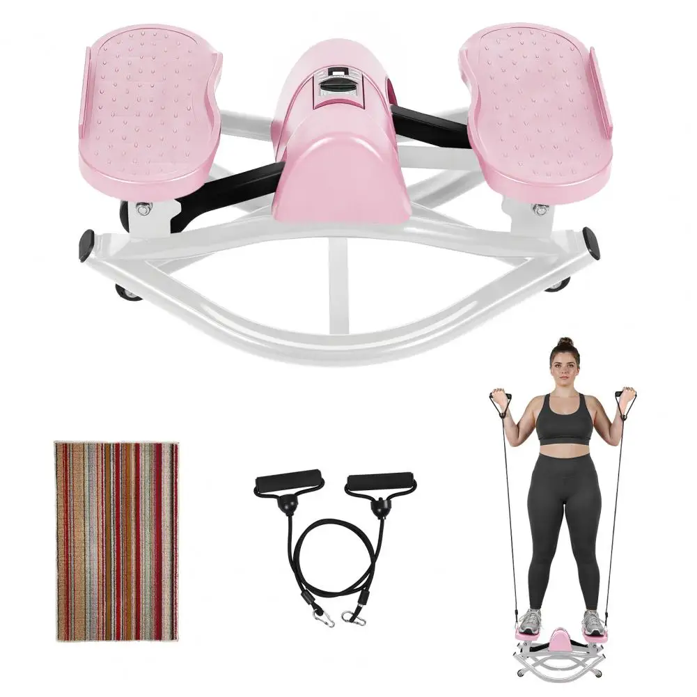 Low-Shock Lateral Rocking Rock Stepper with Resistance Bands LCD Monitor Home Gym Equipment for Legs Glutes Abs
Low-Shock Lateral Rocking Rock Stepper with Resistance Bands LCD Monitor Home Gym Equipment for Legs Glutes Abs