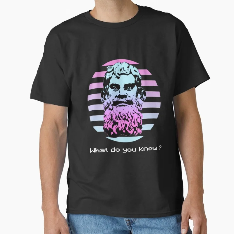 What do you know_ Aesthetic Desgin Philosophy Funny Stoic team Greek Philosopher gift T shirt for men large size Adult Tops
What do you know_ Aesthetic Desgin Philosophy Funny Stoic team Greek Philosopher gift T shirt for men large size Adult Tops
