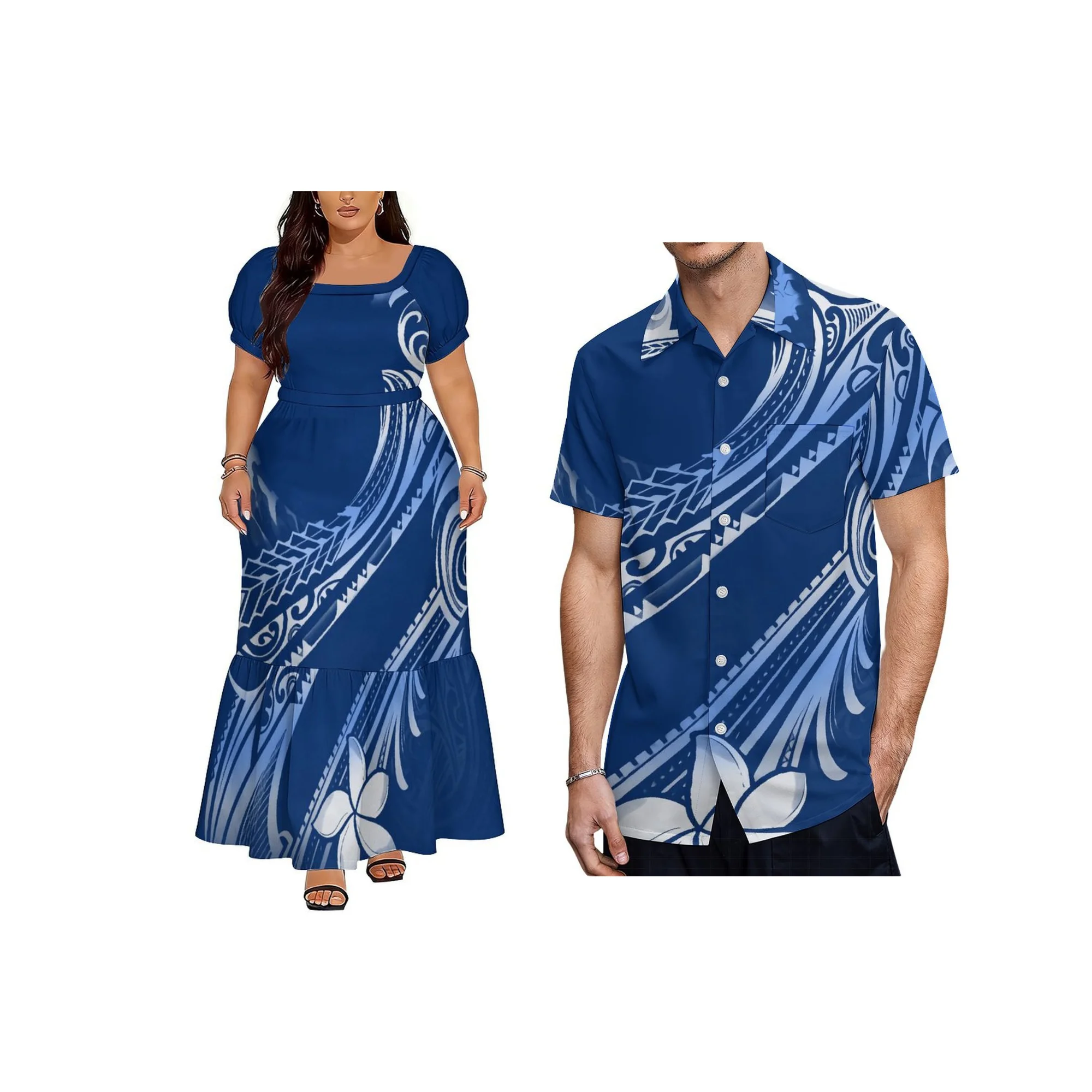 Wholesale Custom Polynesian Design Square Neck Puff Sleeve Dress Samoan Island Ruffle Belted Dress
Wholesale Custom Polynesian Design Square Neck Puff Sleeve Dress Samoan Island Ruffle Belted Dress