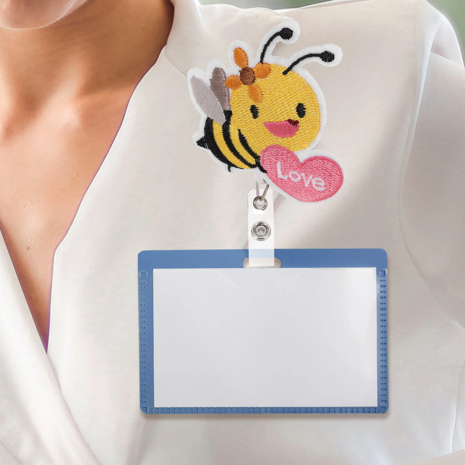 Felt Bee Badge Holders for Nurse Cards Buckles Fall Reel Animals Practical Clips Portable Holders Id Cards Clips
Felt Bee Badge Holders for Nurse Cards Buckles Fall Reel Animals Practical Clips Portable Holders Id Cards Clips
