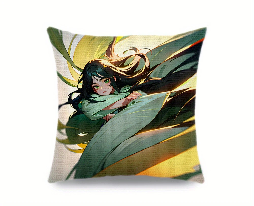 Dynamic Anime Girl Linen Pillow Cover - Vibrant Action Design, Perfect Home Decor, Soft and Cozy, Unique Gift Idea
Dynamic Anime Girl Linen Pillow Cover - Vibrant Action Design, Perfect Home Decor, Soft and Cozy, Unique Gift Idea