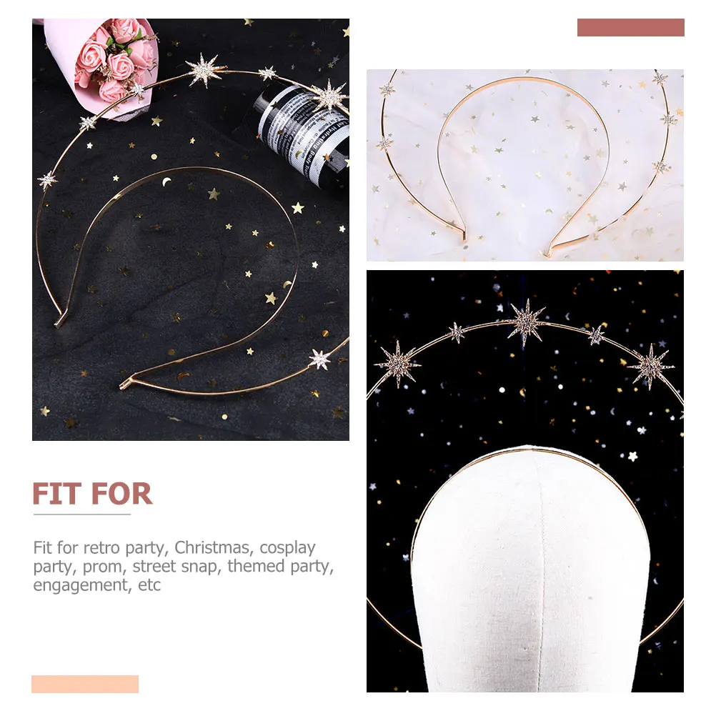 Crown Headband Vintage Mary Hair Decor Star Shape Decorative Party Headwear Cosplay Headband Hair Accessory
Crown Headband Vintage Mary Hair Decor Star Shape Decorative Party Headwear Cosplay Headband Hair Accessory