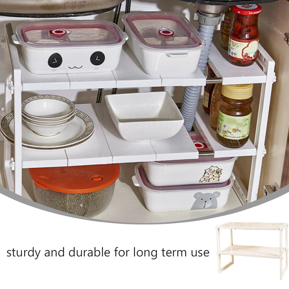 1Pcs Stainless Steel Multi-Functional Under Sink Storage Rack Adjustable Kitchen Bathroom Cabinet Shelf Organizer Space Saving 
1Pcs Stainless Steel Multi-Functional Under Sink Storage Rack Adjustable Kitchen Bathroom Cabinet Shelf Organizer Space Saving