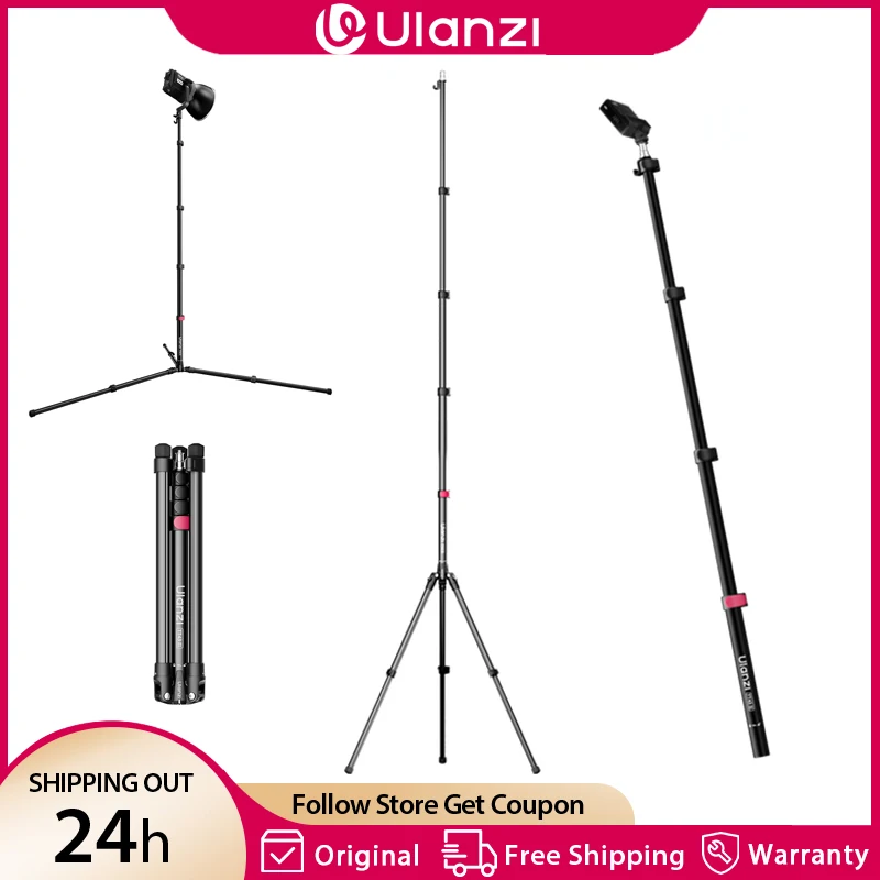Ulanzi TT43 II 2.1M 2 in 1 Light Stand with 1/4" Tilt Head Cold Shoe Mount Tripod Stand for Camera DSLR Video Light Max Load 4KG
Ulanzi TT43 II 2.1M 2 in 1 Light Stand with 1/4" Tilt Head Cold Shoe Mount Tripod Stand for Camera DSLR Video Light Max Load 4KG