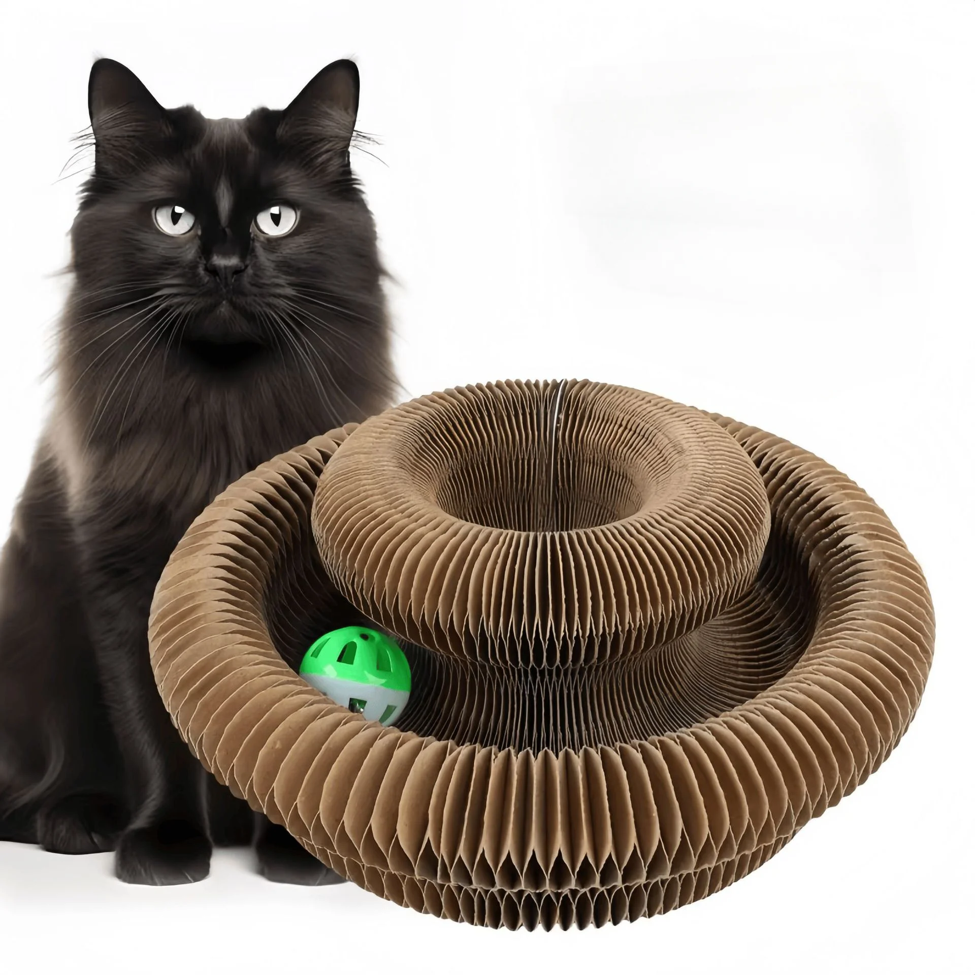 Magic Cat Scratch Organ Board Cat Toy with Ball Cat Grinding Claw Cat Climbing Frame Kitten Round Corrugated Cat Scratching Toy
Magic Cat Scratch Organ Board Cat Toy with Ball Cat Grinding Claw Cat Climbing Frame Kitten Round Corrugated Cat Scratching Toy