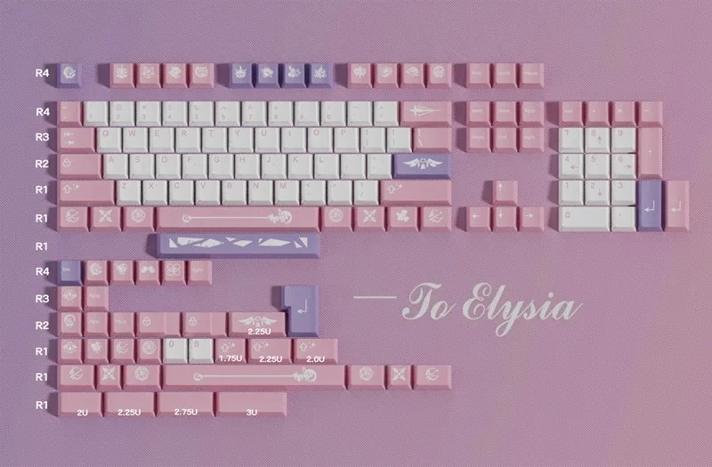140 Keys/set Elysia Keycaps PBT Dye Subbed Key Caps Cherry Profile Anime Gaming Keycap For Honkai Impact 3 Keychron GH60 GK64
140 Keys/set Elysia Keycaps PBT Dye Subbed Key Caps Cherry Profile Anime Gaming Keycap For Honkai Impact 3 Keychron GH60 GK64