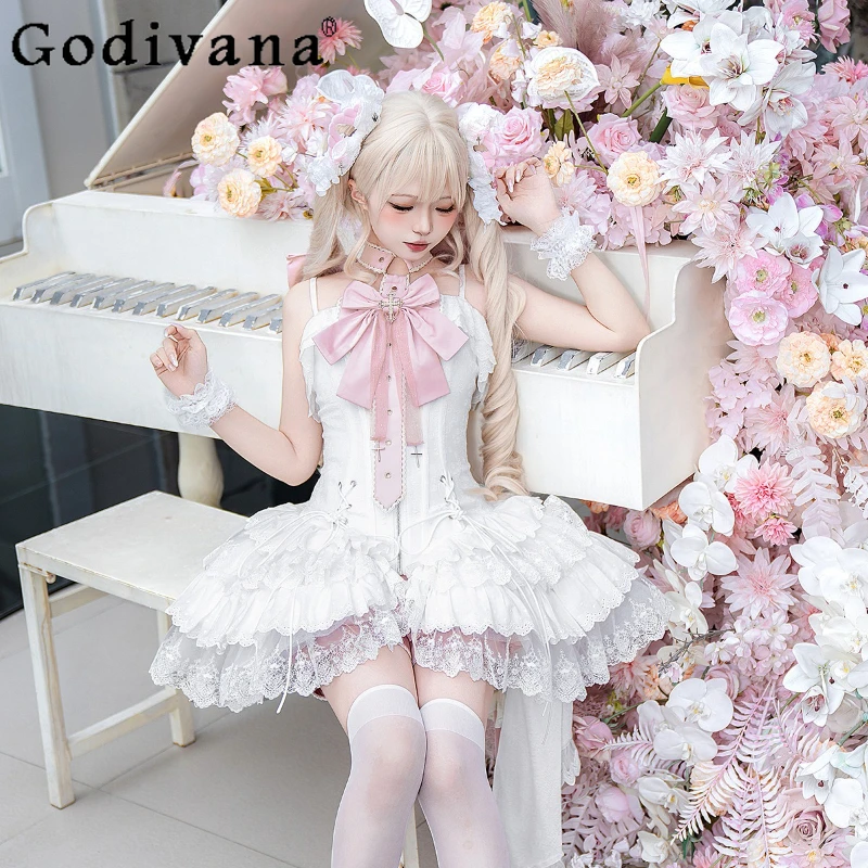 Butterfly Lolita Cos Set for Women Lolita Neck Suspender Dress and Shorts Set Female Uniform Party Princess Dress Suit
Butterfly Lolita Cos Set for Women Lolita Neck Suspender Dress and Shorts Set Female Uniform Party Princess Dress Suit